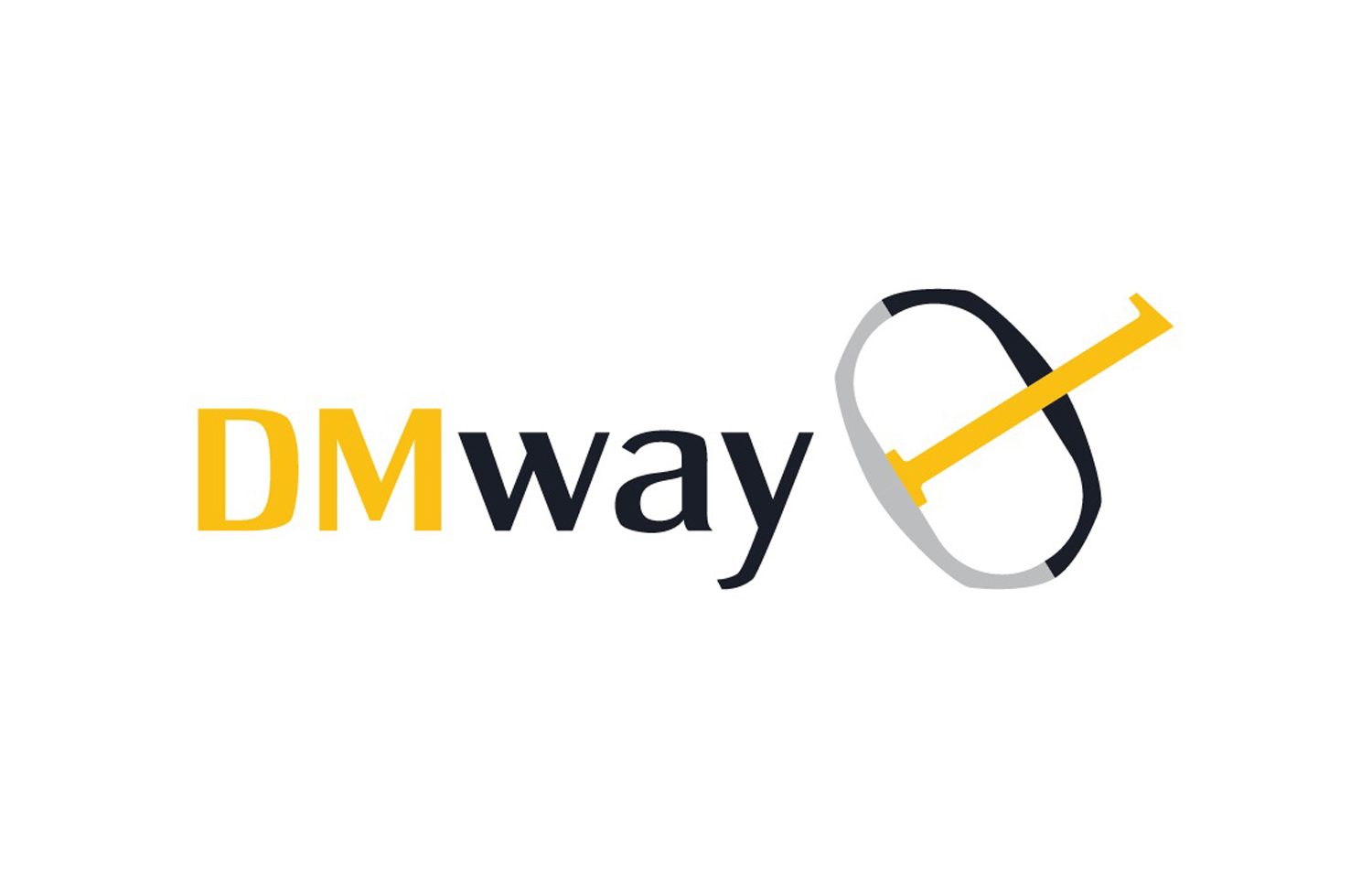 DMway logo with yellow and blue